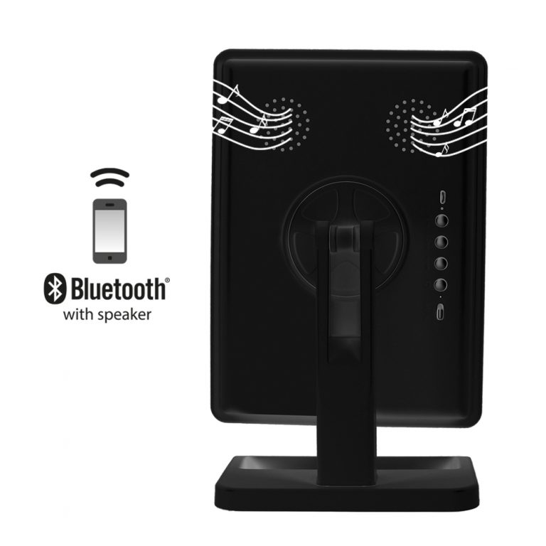 Square Vanity mirror with Bluetooth speakers CJ GLOBAL Inc