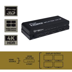 CJ Tech - HDMI splitter - Black