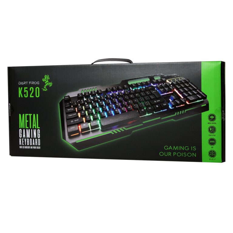 Dart Frog Metal Gaming Keyboard With LED backlight CJ GLOBAL Inc